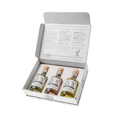 Abbildung von Premium Gin Geschenkbox Ciais Bordiga aus Italien. 3 * 0,2 l Flaschen. 42% vol.