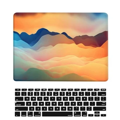 Abbildung von Hülle Kompatibel mit MacBook 12 Zoll 2017 2016 2015 Freisetzung A1534 Retina Display, Plastik Schützend Hartschale Snap Case &amp; Tastaturabdeckung für Zoll, Farbenfroh