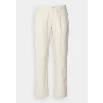 Abbildung von Marc OߴPolo Herren Leinenhose mit elastischem Bund lang, Beige (Gray Silk), W38/L30