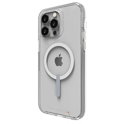 Abbildung von Gear4 ZAGG Crystal Palace Snap Case Clear iPhone Case, D30 Drop Protection (13ft/4m), Anti Vergilb Eigenschaften, Edge to Protection, Magsafe Compatible 14 Pro Max