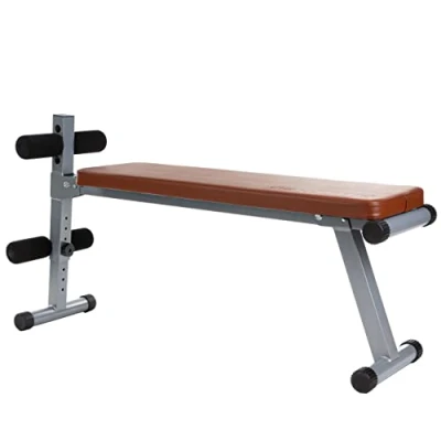 Abbildung von ScSPORTS® Hantelbank Trainingsbank Sit Up Bank Bauchtrainer Verstellbar bis 120kg Klappbar