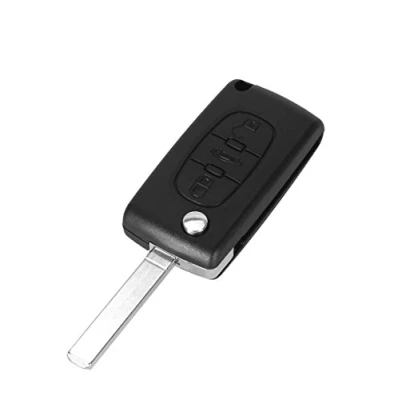 Abbildung von Schlüssel Für Citroen C3 Picasso C5 Peugeot 207SW 307SW 407SW 308SW 207 308 307CC RCZ Partner CE0536 3 Tasten Modell mit Batterie Schiltz Fernbedienung