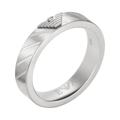 Abbildung von Emporio Armani ID Ring silvercoloured, Herren, Größe: 64/65, Silver coloured