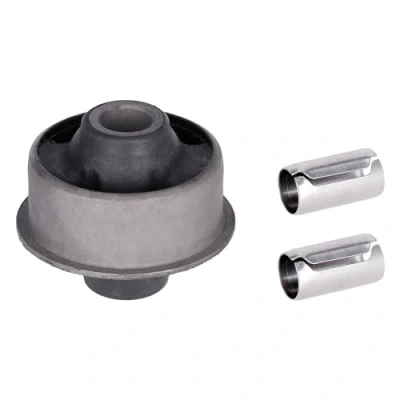 Abbildung von FEBI BILSTEIN 27999 Querlenkerlager mit Montagehülsen Vorderachse links, unten, hinten, rechts Gummi OPEL: Calibra A, Astra F CC