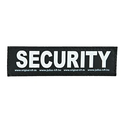 Abbildung von Klettaufschrift, SECURITY, klein, Schwarz