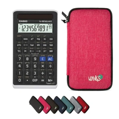 Abbildung von CALCUSO Sparpaket Pink mit Taschenrechner Casio fx 82 Solar II