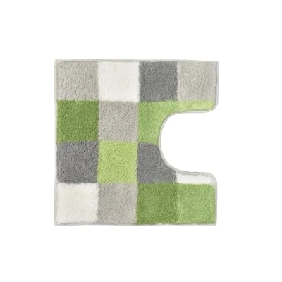Abbildung von Kleine Wolke Badematte &quot;Caro&quot;, Höhe 25 mm, rutschhemmend beschichtet, fußbodenheizungsgeeignet, Badteppich, modernes Karo Muster, Pastell Farben, waschbar