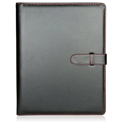 Abbildung von H&amp;S Organisationsmappe Schwarzer A4 Ringordner Konferenzmappe, Black Ring Binder Conference Folder