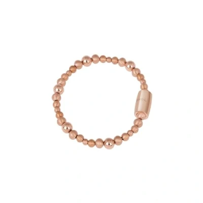 Abbildung von BREIL Damenarmband Element Small Sun aus der Kollektion MAGNETICA SYSTEM TJ2936 Damenschmuck, Armband ist veränderbar und mit anderen Stücken kombinierbar Stahl/Roségold, 19 cm