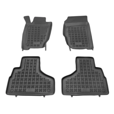 Abbildung von REZAW PLAST 203104 Fußmattensatz Gummi vorne und hinten schwarz JEEP: Cherokee III