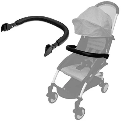 Abbildung von ROMIRUS Sicherheitsbügel für BABYZEN YOYO2 Kinderwagen, Buggys Zubehör, Halterung mehr Sicherheit auf Reisen, abwischbar, minimalistisches Design, Faux Leder