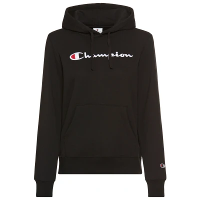 Abbildung von Champion Icons Hoodie Large LOGO Kapuzenpullover, Damen, Größe: Medium, Black