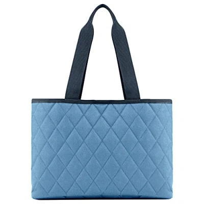 Abbildung von reisenthel classic shopper L rhombus blue Geräumige Shopping Bag und edle Handtasche in einem Aus wasserabweisendem Material