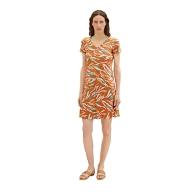 Abbildung von TOM Tailor Dress EASY Jerseykleid, Damen, Größe: 38, Brown