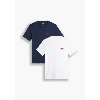 Abbildung von Levi&#039;s Crewneck Graphic 2 PACK Tshirt basic, Herren, Größe: XXL, White/dark blue