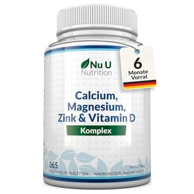 Abbildung von Nu U Nutrition Calcium Magnesium Zink &amp; Vitamin D3