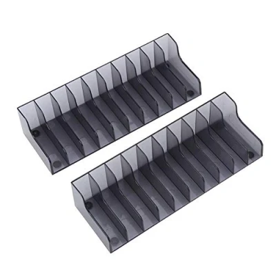 Abbildung von Game Disk Storage, 2 PCS CD Rack Bamboo Storage Stand Professionally Designed for /SLIM/PRO Consoles, Card Bracket
