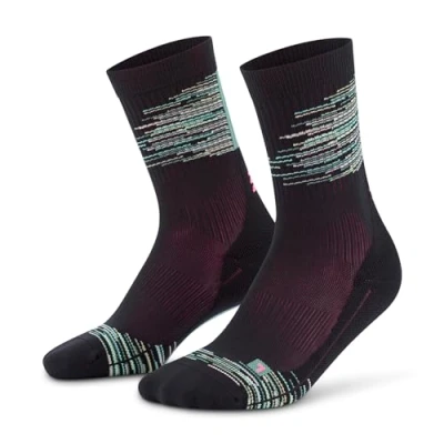 Abbildung von CEP Compression Paris Vibes Running MID CUT Sportsocken, Herren, Größe: 39 42, Black green mix