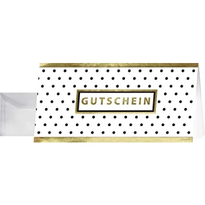 Abbildung von SIGEL DS100 Gutscheinkarten, A6 quer, 10er Set mit Umschlägen, ideal zum Bedrucken