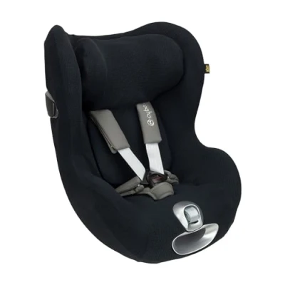 Abbildung von UKJE Schutzabdeckung kompatibel mit Cybex Sirona Z und T i size Autositzbezüge für Kinder Autositzbezug (Beige Wafel)