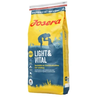 Abbildung von JOSERA Light &amp; Vital (1 x 15 kg) Adult Premium Trockenfutter für ausgewachsene Hunde Geflügel Erbse wenig Fett viel Protein zur Gewichtskontrolle weizenfrei Hundefutter 1er Pack