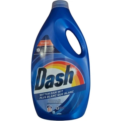 Abbildung von Dash Flüssigwaschmittel Weißer als Weiß 51 Wäschen / 2295ml