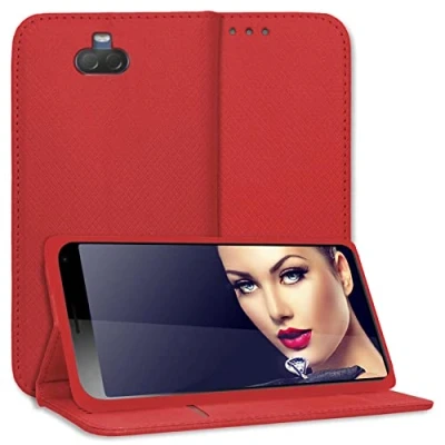 Abbildung von mtb more energy® Schutz Tasche Smart Magnet kompatibel mit Sony Xperia 10 (6.0&#039;&#039;) rot Bookstyle Klapp Cover Hülle Wallet Case