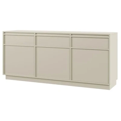 Abbildung von Selsey Sideboard EVO, Anrichte 3 türig mit Schubladen, auf Sockel, 154 cm