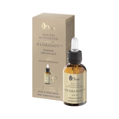 Abbildung von Hyaluronsäure Serum Hydranov 100% rein für Gesicht hochkonzentrierte vegane feuchtigkeitsspendende Anti Aging Feuchtigkeitscreme trockene Haut und feine Linien