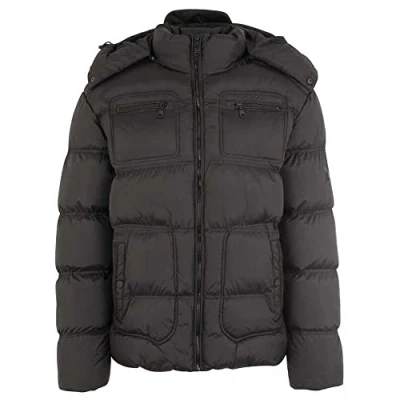 Abbildung von Lonsdale London Herren Kellan Men Hooded Winterjacket, Black, XL