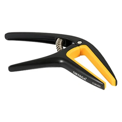 Abbildung von Ortega Guitars twcapo sbk Twin Capo, wendbar, zwei Wege Capo passt gebogen &amp; klassischen flach griffbrettern, schwarz