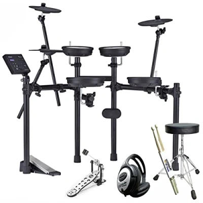 Abbildung von Roland TD 07DMK E Drum Schlagzeug + keepdrum Zubehör Set