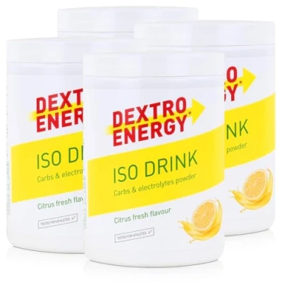 Abbildung von Isotonisches Getränkepulver von Dextro Energy Iso Citrus Fresh 440g (4er Pack)