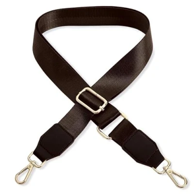 Abbildung von Schultergurt für Handtasche Laptoptasche Dunkelbraun [Metallfarbe: Gold] Länge verstellbar 89 142 cm Breite 3,8 Ersatz Gurt Band Schulterriemen Strap Umhängegurt