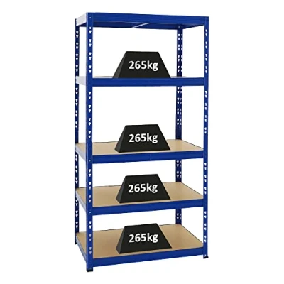 Abbildung von PROREGAL Schwerlastregal Tiger Blau 180x90x60cm für Gesamtlast 1365kg Kellerregal, Steckregal, Garagenregal, Lagerregal