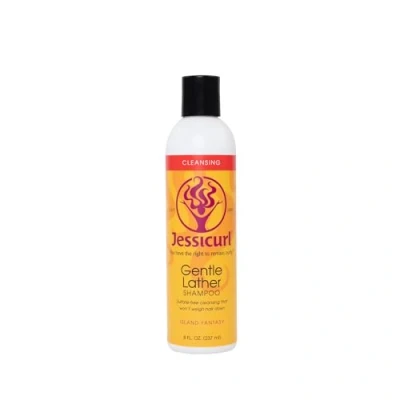 Abbildung von Jessicurl Sanftes Schaumshampoo, Island Fantasy, 8 Fl oz. Reinigendes Shampoo für lockiges Haar, veganes, sulfatfreies