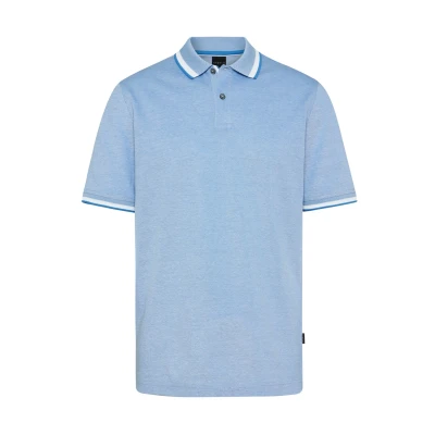 Abbildung von bugatti Poloshirt mit Kontraststreifen