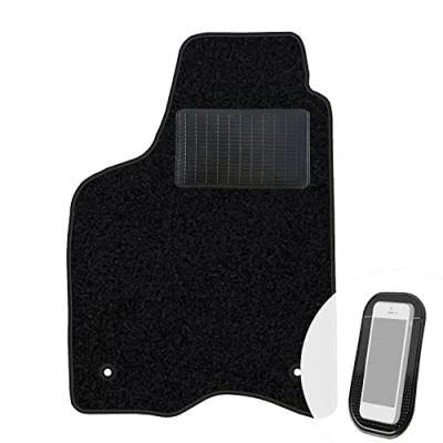 Abbildung von moto MOLTICO Fahrer Fußmatte Auto Velours Fahrerseite Autoteppiche Schwarz Fahrermatte 1 teilig passend für Seat Arosa VW Lupo 1998 2005