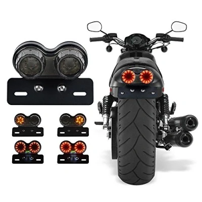 Abbildung von ZYTC LED 40W Motorrad Bremslicht hinten Blinker Kennzeichenbeleuchtung Halterung