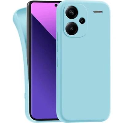 Abbildung von MyGadget Hülle kompatibel mit Xiaomi Redmi Note 13 Pro Plus 5G robuste Handyhülle TPU Case Slim Silikonhülle Back Cover Kratzfest Schutzhülle Matt Hellblau