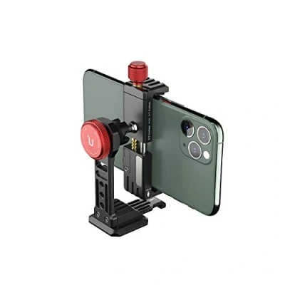 Abbildung von PICTRON ULANZI ST 14 Smartphone Stativ Adapter, Aluminium, mit kaltem Schuh, 360 Handy Ständer, Halterung für iPhone 13, 12, 11 Max, Pro, X, XR, XS, 6, 7 Plus