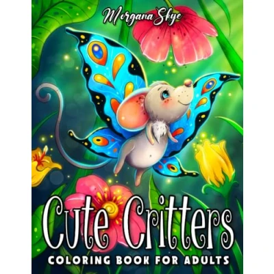 Abbildung von Cute Critters Coloring Book for Adults: Adorable Fantasy Creatures and Whimsical Nature Scenes Stress Relief Relaxation