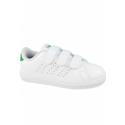 Abbildung von adidas Advantage Base 2.0 Shoes Children Tennisschuhe, Cloud White/Cloud White/Green, 33 EU