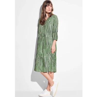 Abbildung von Cecil Dobby Freizeitkleid, Damen, Größe: Small, Grün