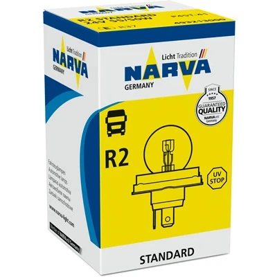 Abbildung von NARVA 493213000 Glühlampe, Fernscheinwerfer R2 (Bilux) 24V 55/50W Halogen MERCEDES BENZ: LK/LN2