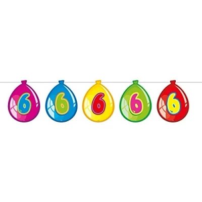 Abbildung von Flag Linie Slingerballon Form 6 Jahre 10 Meter
