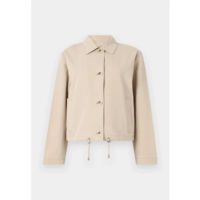 Abbildung von TOM Tailor Denim EASY Short Jacket Übergangsjacke, Damen, Größe: XL, Soft calm beige