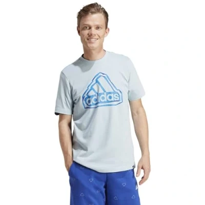 Abbildung von adidas Men&#039;s Folded Badge Graphic Tee T Shirt, Black, L Tall