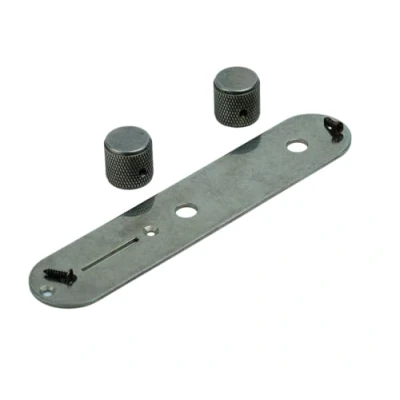Abbildung von Guyker Relic Control Plate with 2 Potentimeter Knobs 6mm dia. Shaft Pots Compatible Tele TL Telecaster Guitar