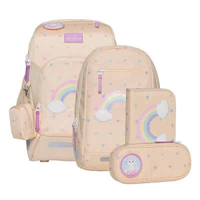 Abbildung von Beckmann of Norway Active AIR FLX 6TEILIGES SET Schulranzen für Kinder, Größe: One Size, Gelb